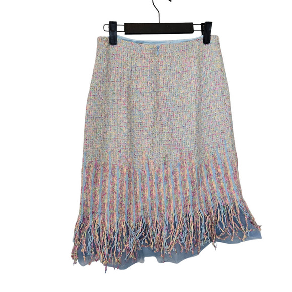 TERI JON by Rickie Freeman Tweed Skirt Jacket Suit pastel size xs - Picture 4 of 11